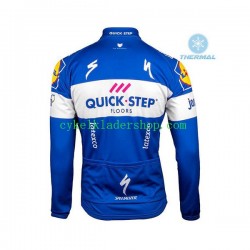 2018 Quick Step Floors Män Cykeltröja Vinter Thermal Fleece N001