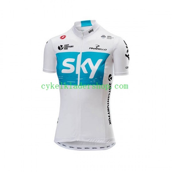 2018 Team Sky Kvinnor Cykeltröja Kortärmad N001