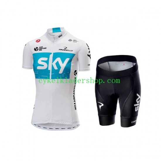 2018 Team Sky Kvinnor Cykeltröja och Cykelshorts N001