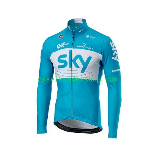 2018 Team Sky Män Cykeltröja Långärmad N002