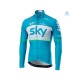 2018 Team Sky Män Cykeltröja Vinter Thermal Fleece N002