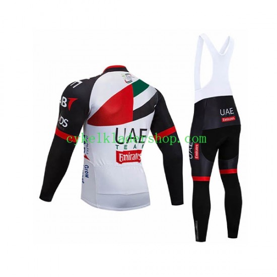 2018 Team UAE Män Cykeltröja Långärmad och Bib Cykeltights N001