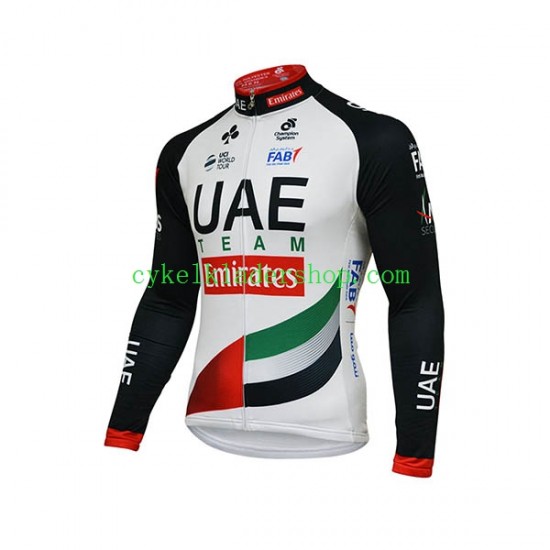 2018 Team UAE Män Cykeltröja Långärmad N001