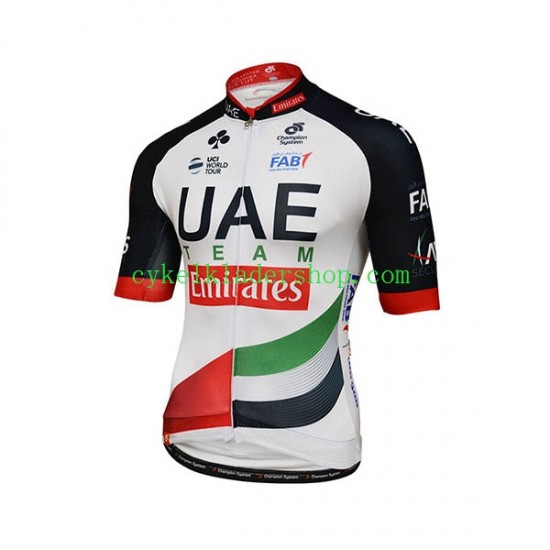 2018 Team UAE Män Cykeltröja Kortärmad N001