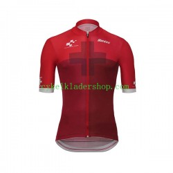 2018 Tour of Switzerland Män Cykeltröja Kortärmad N003