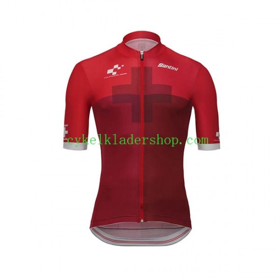 2018 Tour of Switzerland Män Cykeltröja Kortärmad N003