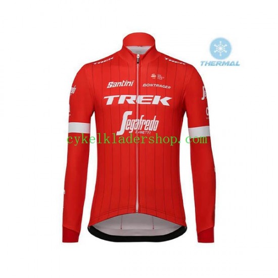 2018 Trek-Segafredo Män Cykeltröja Vinter Thermal Fleece N001