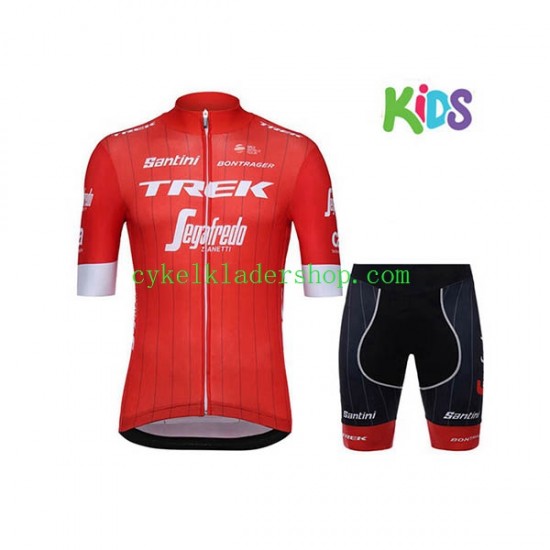 2018 Trek-Segafredo Barn Cykeltröja och Cykelshorts N001