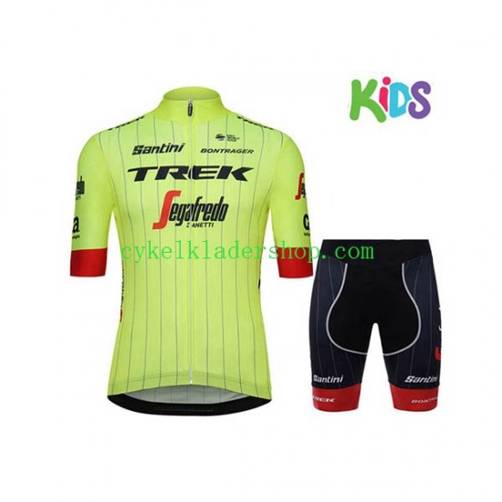 2018 Trek-Segafredo Barn Cykeltröja och Cykelshorts N002