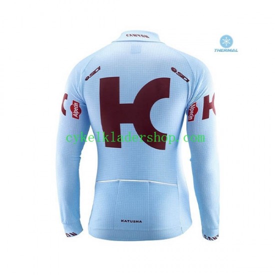 2019 Team Katusha Alpecin Män Cykeltröja Vinter Thermal Fleece N001