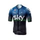 2019 Team Sky Män Cykeltröja Kortärmad N001