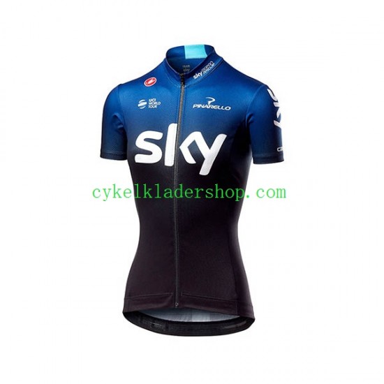 2019 Team Sky Kvinnor Cykeltröja Kortärmad N001