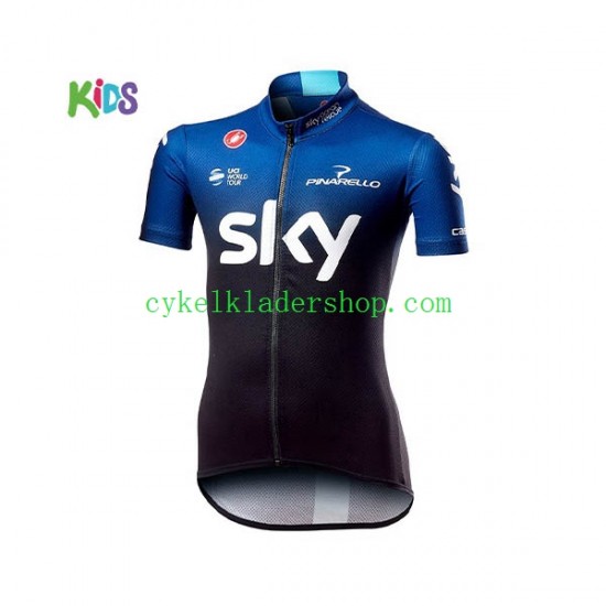 2019 Team Sky Barn Cykeltröja Kortärmad N001