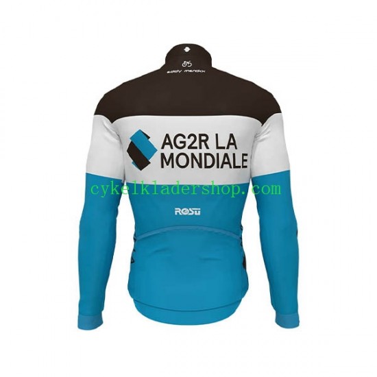 2020 AG2R La Mondiale Män Cykeltröja Långärmad N001