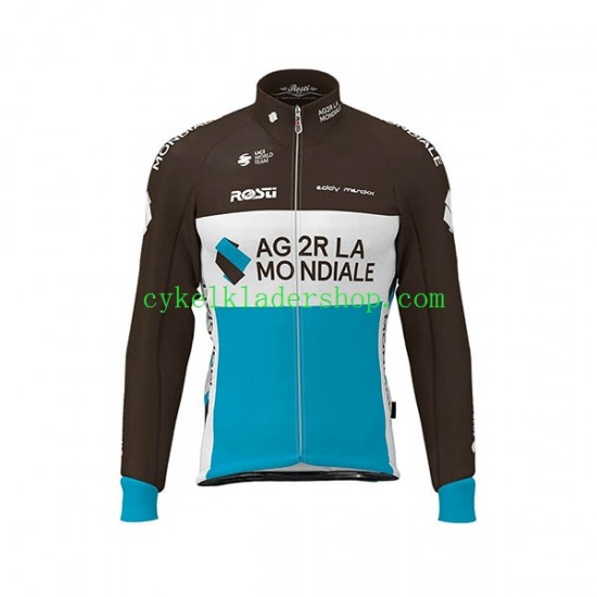 2020 AG2R La Mondiale Män Cykeltröja Långärmad N002