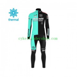2020 Bianchi Countervail Män Cykeltröja Långärmad och Bib Cykeltights Vinter Thermal Fleece N001