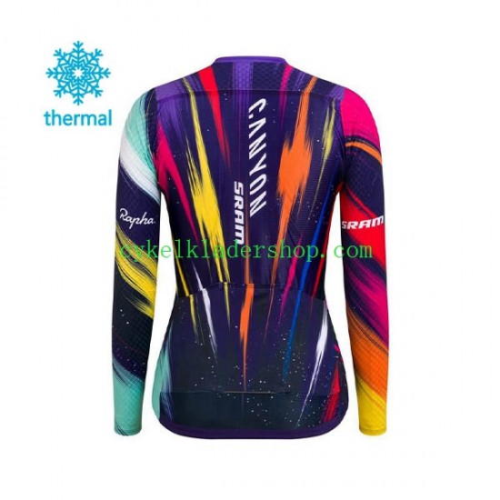 2020 Canyon–SRAM Kvinnor Cykeltröja Vinter Thermal Fleece N001