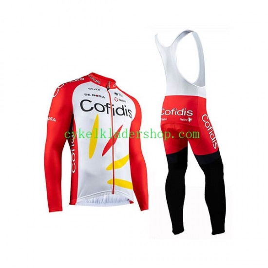 2020 Cofidis Pro Team Män Cykeltröja Långärmad och Bib Cykeltights N001