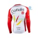 2020 Cofidis Pro Team Män Cykeltröja Långärmad och Bib Cykeltights Vinter Thermal Fleece N001