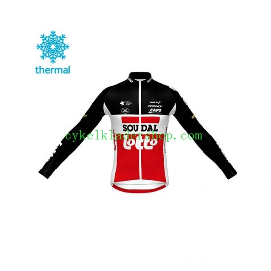 2020 Lotto Soudal Män Cykeltröja Vinter Thermal Fleece N001