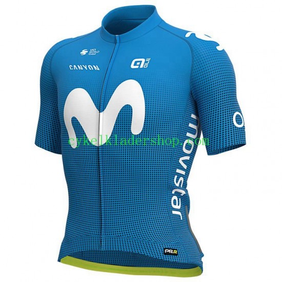 2020 Movistar Team Män Cykeltröja Kortärmad N001