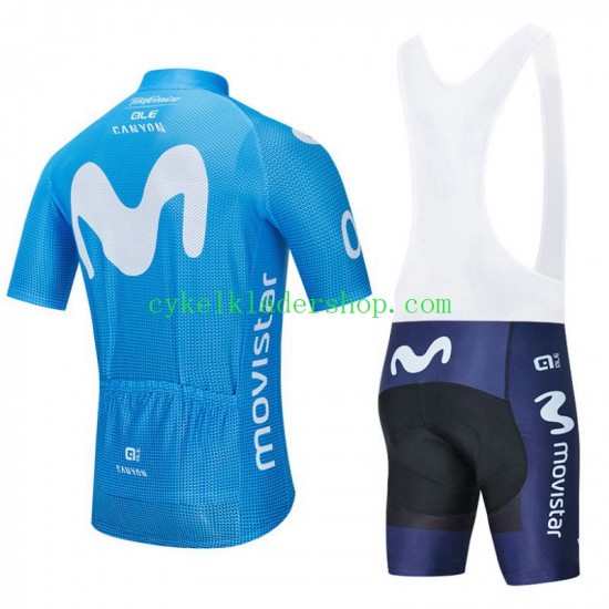 2020 Movistar Team Män Cykeltröja och Cykelshorts N001