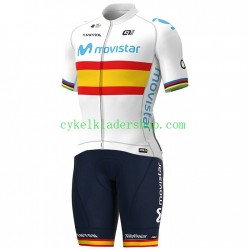 2020 Movistar Team Män Cykeltröja och Cykelshorts N004