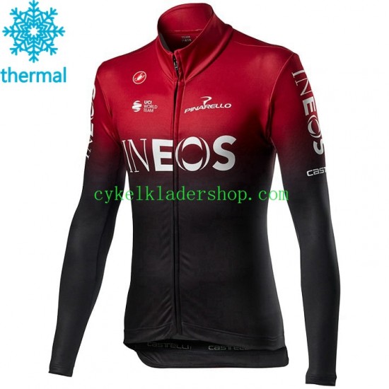 2020 TEAM INEOS Män Cykeltröja Vinter Thermal Fleece N001