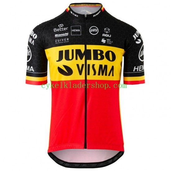 2020 Team Jumbo–Visma Män Cykeltröja Kortärmad N002