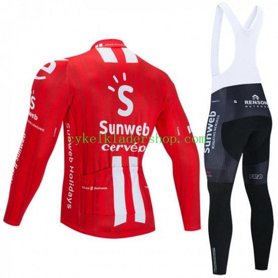 2020 Team Sunweb Män Cykeltröja Långärmad och Bib Cykeltights N001