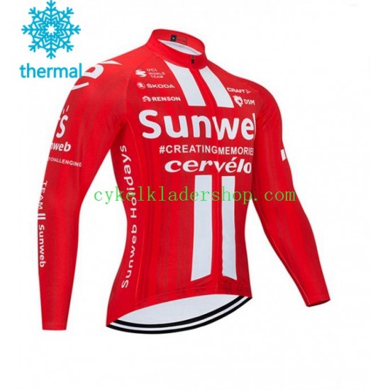 2020 Team Sunweb Män Cykeltröja Vinter Thermal Fleece N001