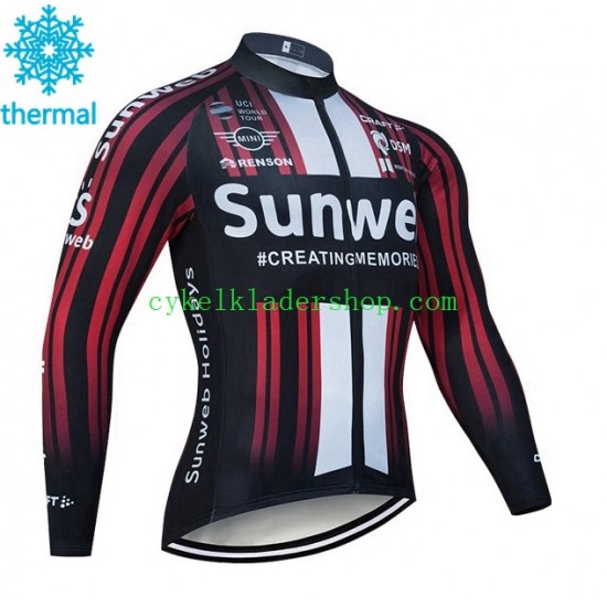 2020 Team Sunweb Män Cykeltröja Vinter Thermal Fleece N003