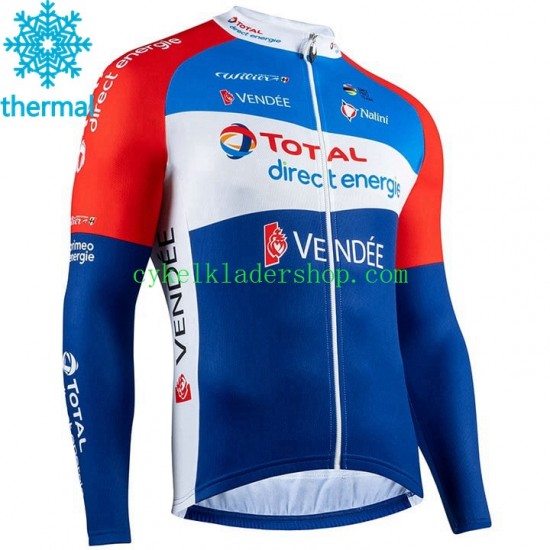 2020 Total Direct Energie Män Cykeltröja Vinter Thermal Fleece N001