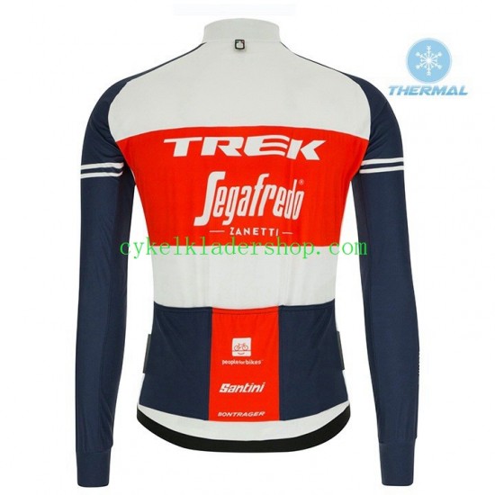 2020 Trek Segafredo Män Cykeltröja Långärmad och Bib Cykeltights Vinter Thermal Fleece N001