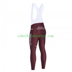2021 AG2R Citroen Team Män Långa cykelbyxor med hängslen N001