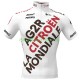 2021 AG2R Citroen Team Män Cykeltröja Kortärmad N001