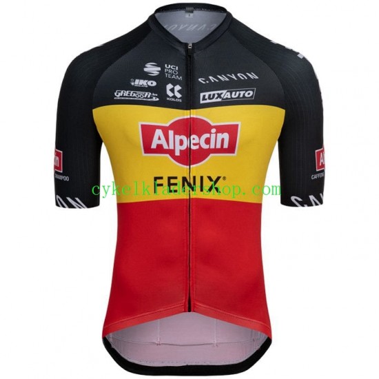 2021 Alpecin–Fenix Män Cykeltröja Kortärmad N001