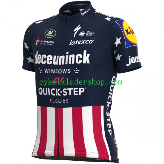 2021 Deceuninck–Quick-Step Män Cykeltröja och Cykelshorts N001