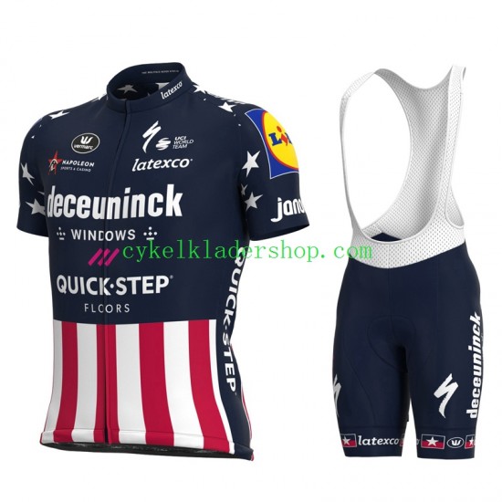 2021 Deceuninck–Quick-Step Män Cykeltröja och Cykelshorts N005