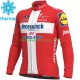 2021 Deceuninck–Quick-Step Män Cykeltröja Vinter Thermal Fleece N007