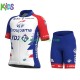 2021 Groupama-FDJ Barn Cykeltröja och Cykelshorts N001