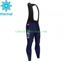 2021 Ineos Grenadiers Män Långa cykelbyxor med hängslen Vinter Thermal Fleece N004