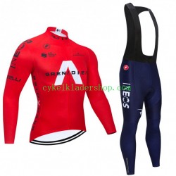 2021 Ineos Grenadiers Män Cykeltröja Långärmad och Bib Cykeltights N005