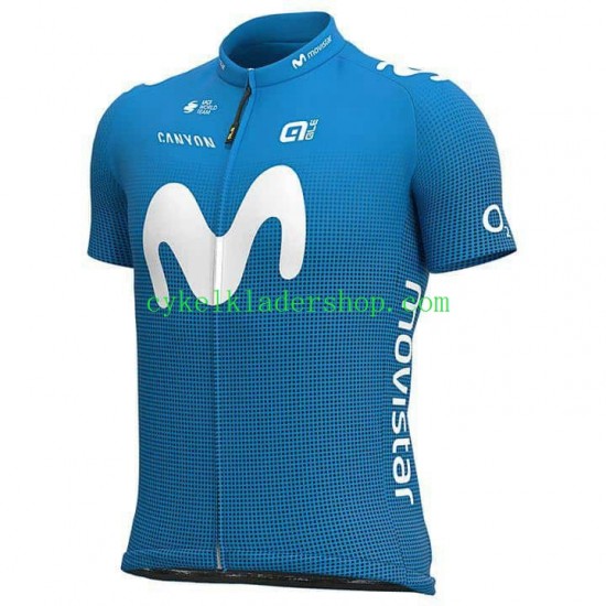 2021 Movistar Team Män Cykeltröja Kortärmad N001