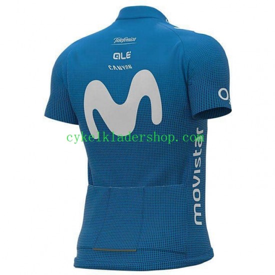 2021 Movistar Team Män Cykeltröja Kortärmad N001