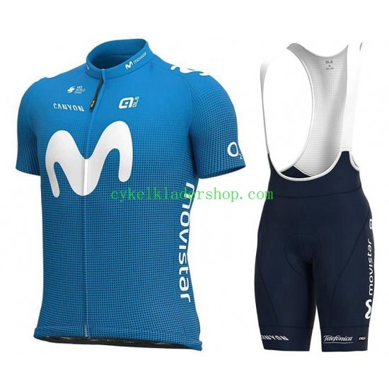 2021 Movistar Team Män Cykeltröja och Cykelshorts N001