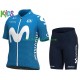 2021 Movistar Team Barn Cykeltröja och Cykelshorts N001