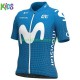 2021 Movistar Team Barn Cykeltröja och Cykelshorts N001