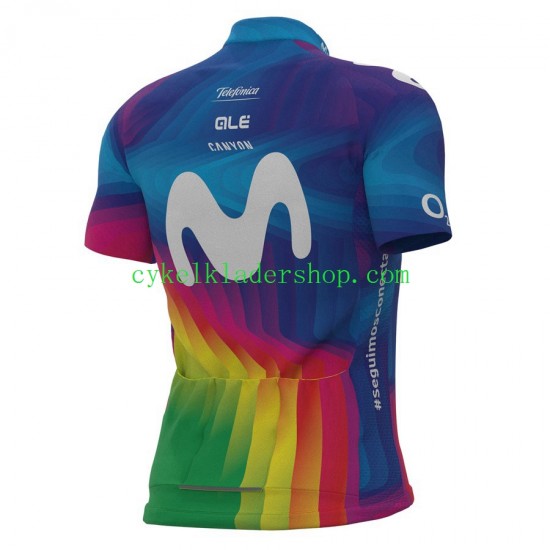 2021 Movistar Team Män Cykeltröja och Cykelshorts N004