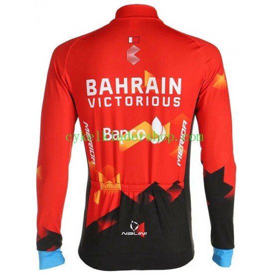 2021 Team Bahrain Victorious Män Cykeltröja Långärmad N001